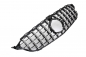 Preview: Grill Sport Kühlergrill mit 360° Kamera für Mercedes W205 S205 C205 Panamericana GT C63 AMG OPTIK Chrom Schwarz / Facelift