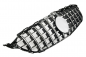 Preview: Grill Sport Kühlergrill ohne 360° Kamera für Mercedes W205 S205 C205 Panamericana GT C63 AMG OPTIK Chrom Schwarz / Vorfacelift