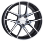 Preview: 20 Zoll ACE WHEELS Felgen Felge AFF02 Dark Shiny Black, Face Polished (BP)