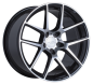 Preview: 20 Zoll ACE WHEELS Felgen Felge AFF02 Dark Shiny Black, Face Polished (BP)