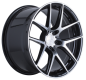 Preview: 20 Zoll ACE WHEELS Felgen Felge AFF02 Dark Shiny Black, Face Polished (BP)