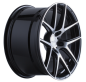 Preview: 20 Zoll ACE WHEELS Felgen Felge AFF02 Dark Shiny Black, Face Polished (BP)