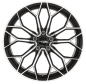 Preview: 20 Zoll ACE WHEELS Felgen Felge AFF09 Dark Shiny Black, Face Polished (BP)
