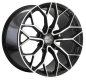 Preview: 20 Zoll ACE WHEELS Felgen Felge AFF09 Dark Shiny Black, Face Polished (BP)