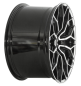 Preview: 20 Zoll ACE WHEELS Felgen Felge AFF09 Dark Shiny Black, Face Polished (BP)