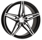 Preview: 19 & 20 Zoll ACE WHEELS Felgen Felge dark shiny black, face brushed (BBR)