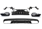 Preview: HECKDIFFUSOR + AUSPUFFBLENDEN (SCHWARZ) IM C63 AMG OPTIK FÜR MERCEDES A205 C205 Coupe Cabrio