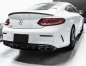 Preview: HECKDIFFUSOR + AUSPUFFBLENDEN (SCHWARZ) IM C63 AMG OPTIK FÜR MERCEDES A205 C205 Coupe Cabrio