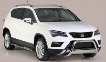 Preview: Frontschutzbügel 63 mm Edelstahl Seat Ateca (2018-) inkl. CH Gutachten