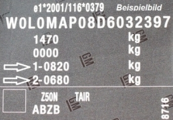 ACHSLAST_FK Gewindefahrwerk VW Corrado 53i