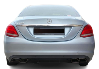 Mercedes W205 S205 C63 Look Diffusor für Sereinstossstange / Chrom oder Schwarz