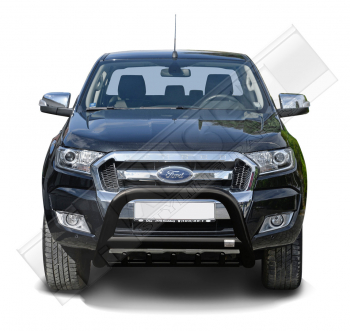 Frontschutzbügel mit Unterfahrschutz 89 mm Ford Ranger (2016 - 12/2018) (pulverbeschichtetes Stahl) inkl. CH Gutachten