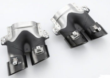 Mercedes-Benz C-Klasse W205 C43 AMG Look Diffusor + Blenden Schwarz Night Paket