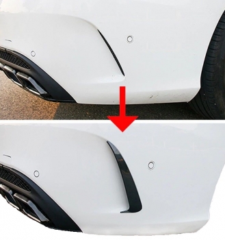 AMG OPTIK AERO FLAPS CARBON OPTIK HA für Mercedes W205 C-Klasse