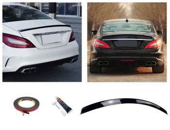 HECKSPOILER LIPPE SCHWARZ GLÄNZEND für Mercedes C218 CLS Coupé  2011-2018