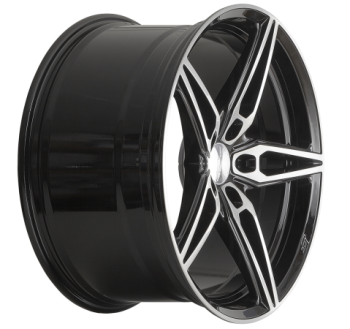 19 & 20 Zoll ACE WHEELS Felgen Felge dark shiny black, face brushed (BBR)