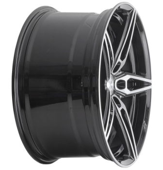 19 & 20 Zoll ACE WHEELS Felgen Felge dark shiny black, face brushed (BBR)