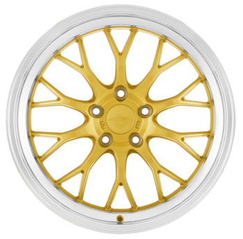 19 Zoll ACE WHEELS Felgen Felge AFF10 Gold, Step Rim Polished (GRP)