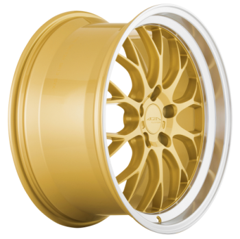 19 Zoll ACE WHEELS Felgen Felge AFF10 Gold, Step Rim Polished (GRP)